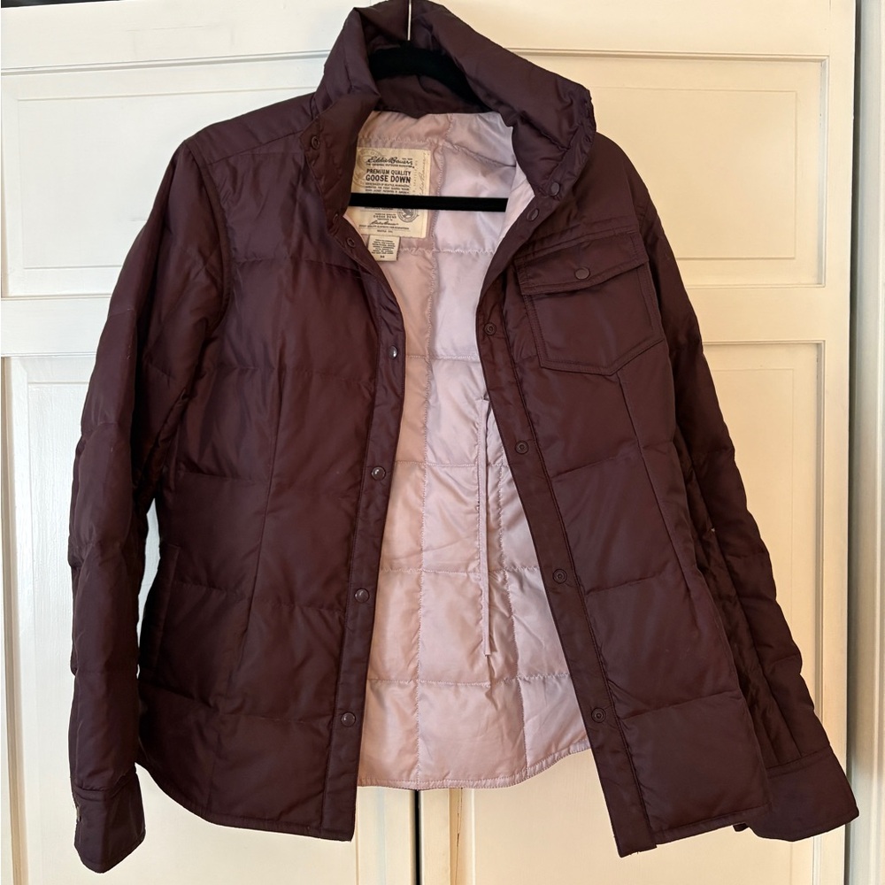 Eddie Bauer Women's Burgundy Puffer Jacket